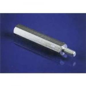 Image of Spacer External and internal thread M4 Brass Distance 30 mm