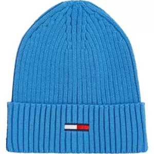 Image of Tommy Jeans Tjm Flag Rib Beanie - Blue