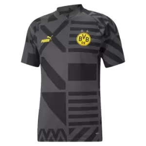 Image of 2022-2023 Borussia Dortmund Pre-Match Shirt (Black-Asphalt)