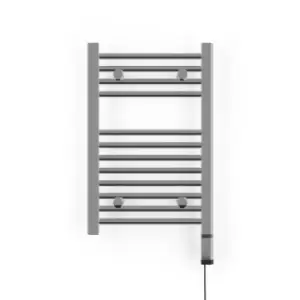 Image of Terma Leo Chrome Electrical Towel Rail with ONE D Element - 600X400 120W