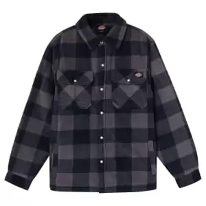 Image of Dickies Blue & Black Portland Checked Padded Shirt - M