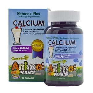 Image of Natures Plus Animal Parade Calcium Childrenamp39s Chewable with Whole Food Concentrates 90 Tabs