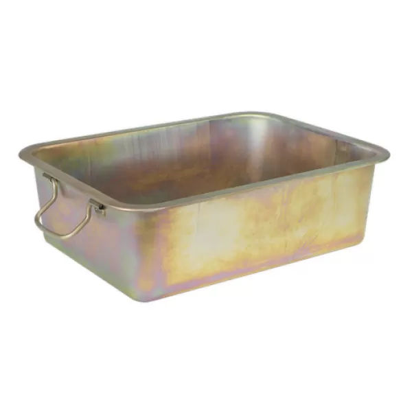 Image of Genuine SEALEY DRPM4 Metal Drain Pan 20ltr