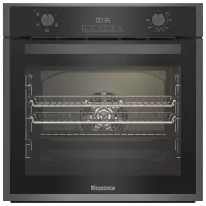 Image of Blomberg ROEN9202DX Built In Electric Fan Oven in Dark Steel LED Disp