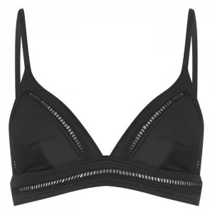 Image of French Connection French Laddered Triangle Bikini Top - BLACK