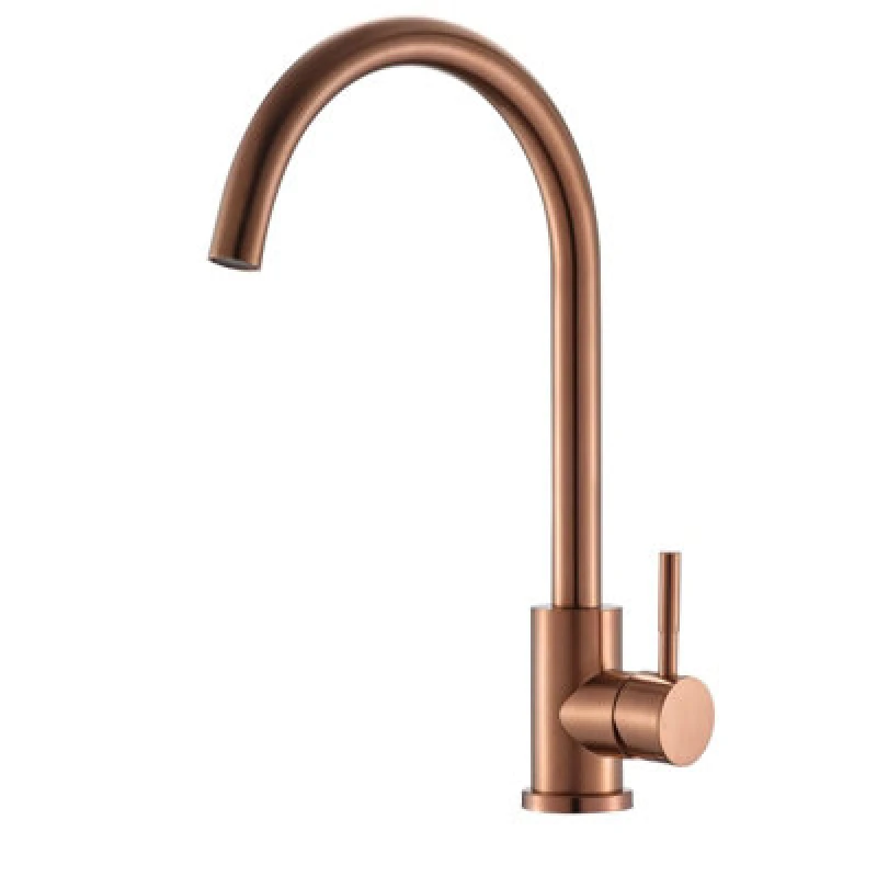 Image of Reginox Taravo Cp Copper Single Lever Swan Neck Kitchen Mixer Tap