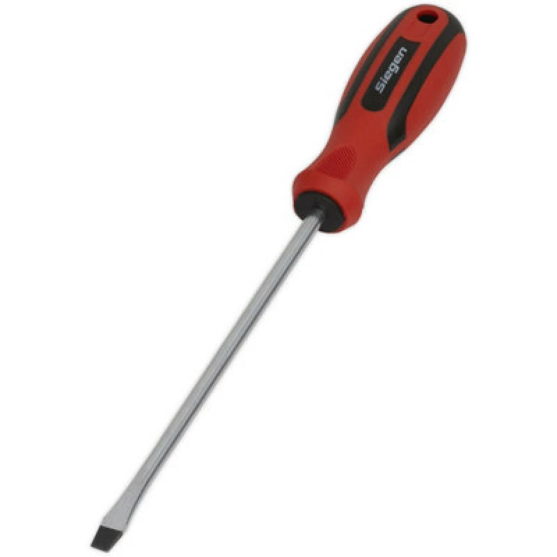 Image of Loops Slotted 6 x 150mm Screwdriver with Soft Grip Handle - Chrome Vanadium Shaft Multi