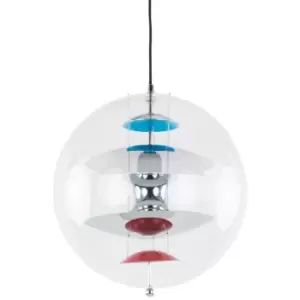 Image of Italux Lighting - Italux Venta - Modern Hanging Pendant Chrome 1 Light , E27