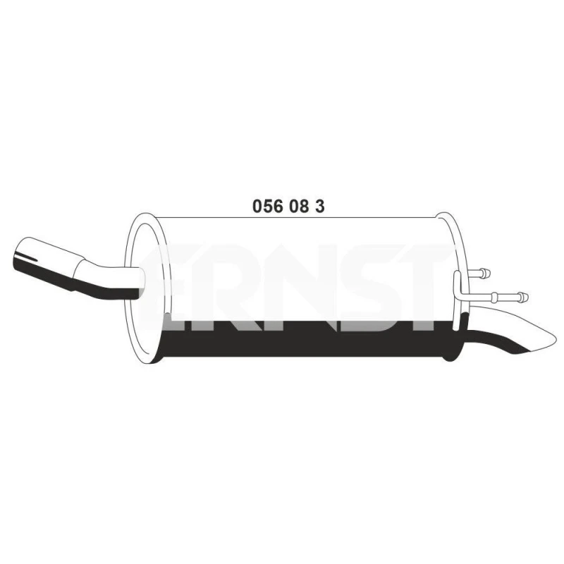 Image of ERNST 056083 Rear silencer End Silencer (3437)