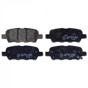 Image of Brake Pad Set 116198 by Febi Bilstein Rear Axle