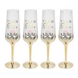 Image of Amore By Juliana Bridal Shower Set of 4 Prosecco Glasses