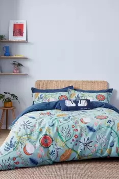 Image of 'Jackfruit & The Beanstalk Cotton' Duvet Set