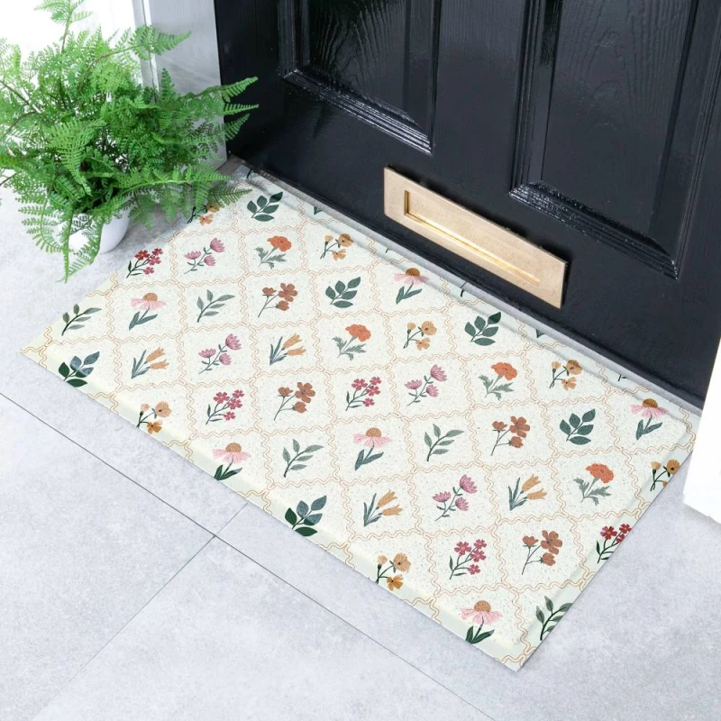 Image of Artsy Mats Santa Stop Here Doormat, Multi SANTASTOPHERE90