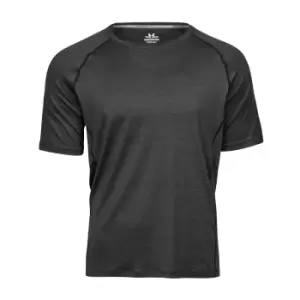 Image of Tee Jays Mens Cool Dry Short Sleeve T-Shirt (S) (Black Melange)