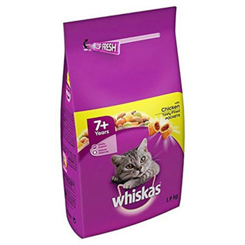 Image of Whiskas Senior 7+ Dry Cat Food In Chicken 108521220