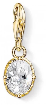 Image of Thomas Sabo White Stone Sterling Silver Yellow Gold White Jewellery