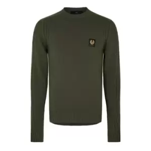Image of BELSTAFF Watch Crew Neck Jumper - Green
