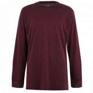 Image of Gelert Sueded Crew Sweater Mens - Wine/Maroon