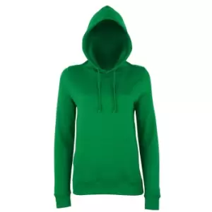 Image of AWDis Just Hoods Womens/Ladies Girlie College Pullover Hoodie (2XL) (Kelly Green)