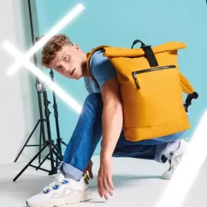 Image of Bagbase Rolled Top Recycled Backpack (One Size) (Red)