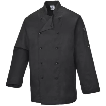 Image of Portwest - C834BKRL - sz L Somerset Chefs Jacket - Black