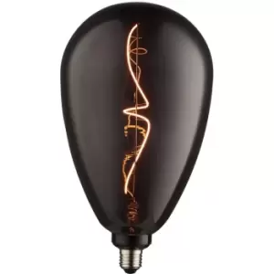 Image of 4W E27 Filament Light Bulb - Smoked Tinted Glass Lamp - 1800k Warm White LED