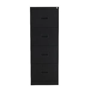 Image of Talos 4 Drawer Filing Cabinet Black KF78770