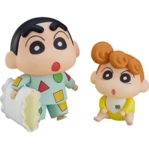 Image of Crayon Shin-Chan Nendoroid Action Figure Shinnosuke Nohara Pajama Ver. & Himawari 8 cm