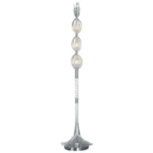 Image of Linea Verdace Wireball Floor Lamp Satin Nickel