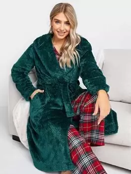 Image of M&Co Honeycomb Hooded Robe, Green, Size 14-16, Women