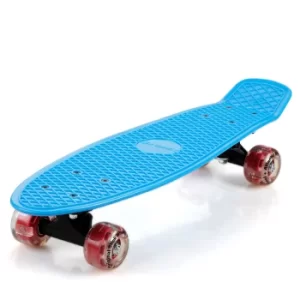 Image of Retro Skateboard Blue/Red with LED