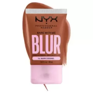 Image of NYX Professional Makeup Bare With Me Blur Tint Foundation 16 Warm Caramel