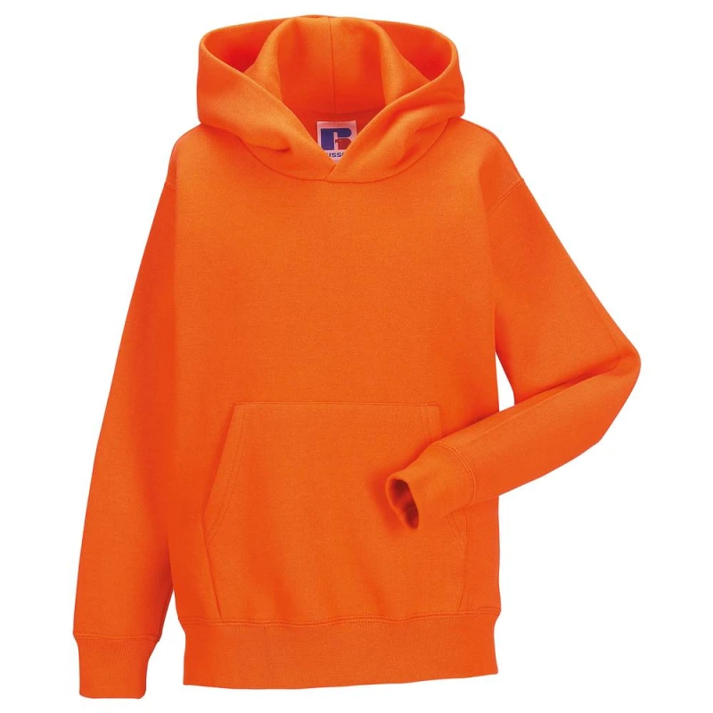 Image of Jerzees Schoolwear Jerzees Schoolgear Hooded Sweatshirt in Orange Size: 3-4 Years Orange Unisex 3-4 Years