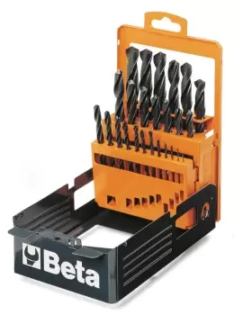 Image of Beta Tools 410/25 25pc Metric HSS Twist Drill in Case 004100425