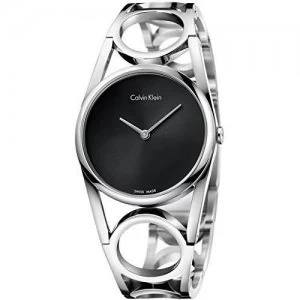 Image of Calvin Klein Ladies Round Stainless Steel Watch - K5U2M141