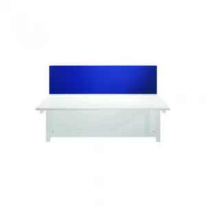 Image of Jemini Blue 1600mm Straight Desk Screen Dimensions 1600mm x 28mm x