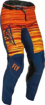 Image of Fly Racing Kinetic Wave Motocross Pants, blue-orange, Size 32, blue-orange, Size 32