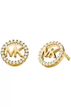 Image of Ladies Michael Kors Sterling Silver Logo Stud Earrings MKC1247AN710
