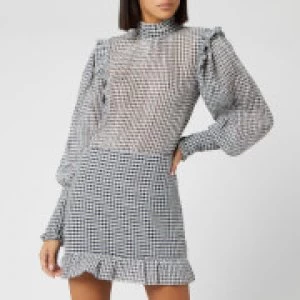 Image of Bec & Bridge Womens Nadine Mini Dress - Check - UK 8 - Grey