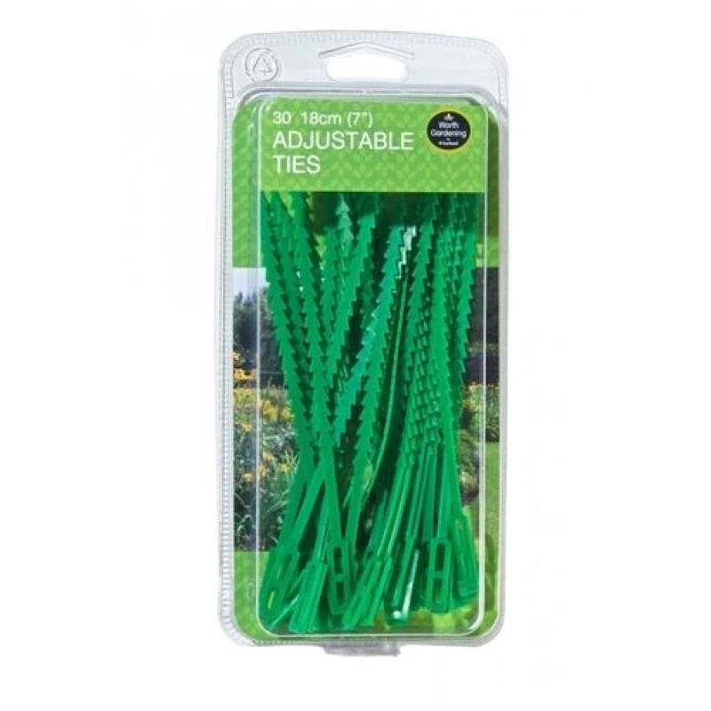 Image of Garland 18cm Adjustable Ties for Gardening - 30 PACK W0898