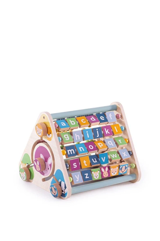 Image of Bigjigs Toys Wooden Triangular Activity Centre Multi unisex