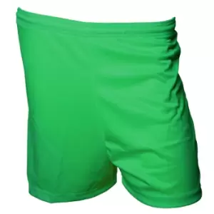 Image of Precision Childrens/Kids Micro-Stripe Football Shorts (M-L) (Green)