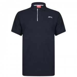 Image of Slazenger Plain Polo Shirt Mens - Navy