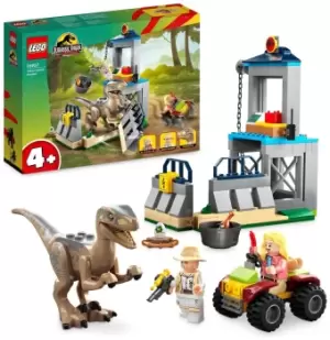 Image of LEGO Jurassic Park Velociraptor Escape Dinosaur Toy 76957