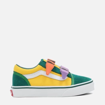 Image of Vans X Crayola Kids Out Of The Box Velcro Trainers - White B - UK 2 Kids