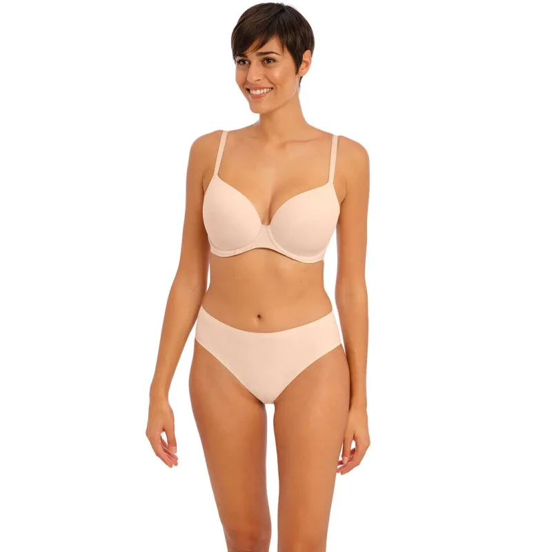 Image of Freya Womens underwired t-shirt molded bra Freya Undetected Beige Female 100F