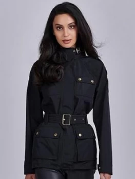 Image of Barbour International International Pace Belted Jacket - Black