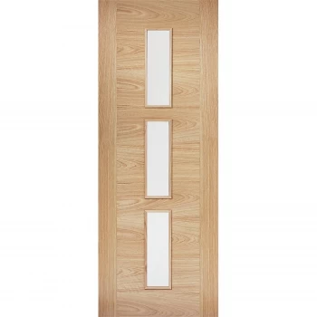 Image of Sofia Internal Glazed Prefinished Oak 3 Lite Door - 762 x 1981mm