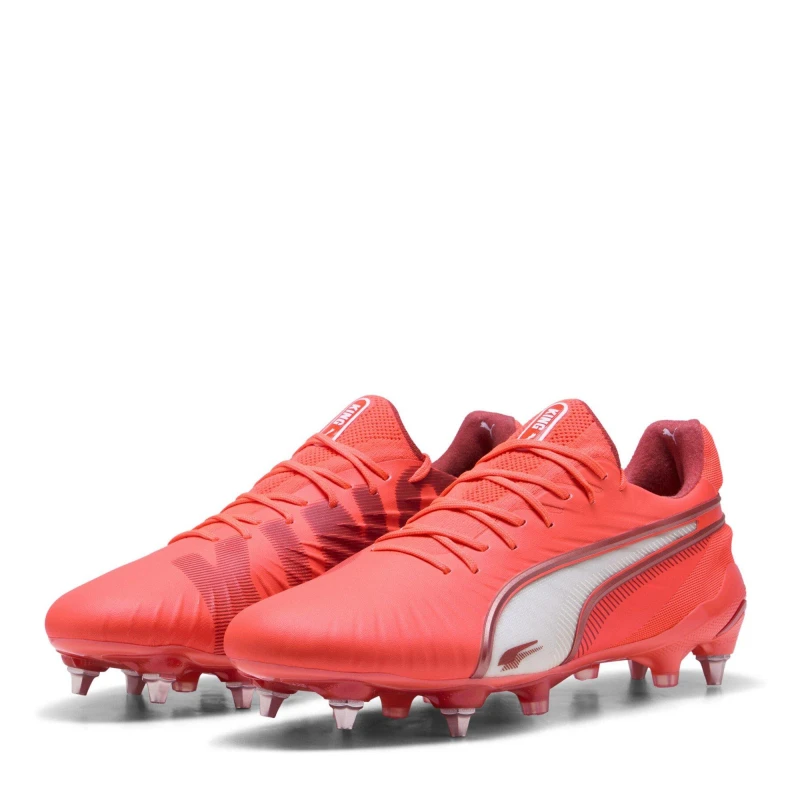 Image of Puma Mens King Ultimate Soft Ground Football Boots Glowing Red male 6 (39)