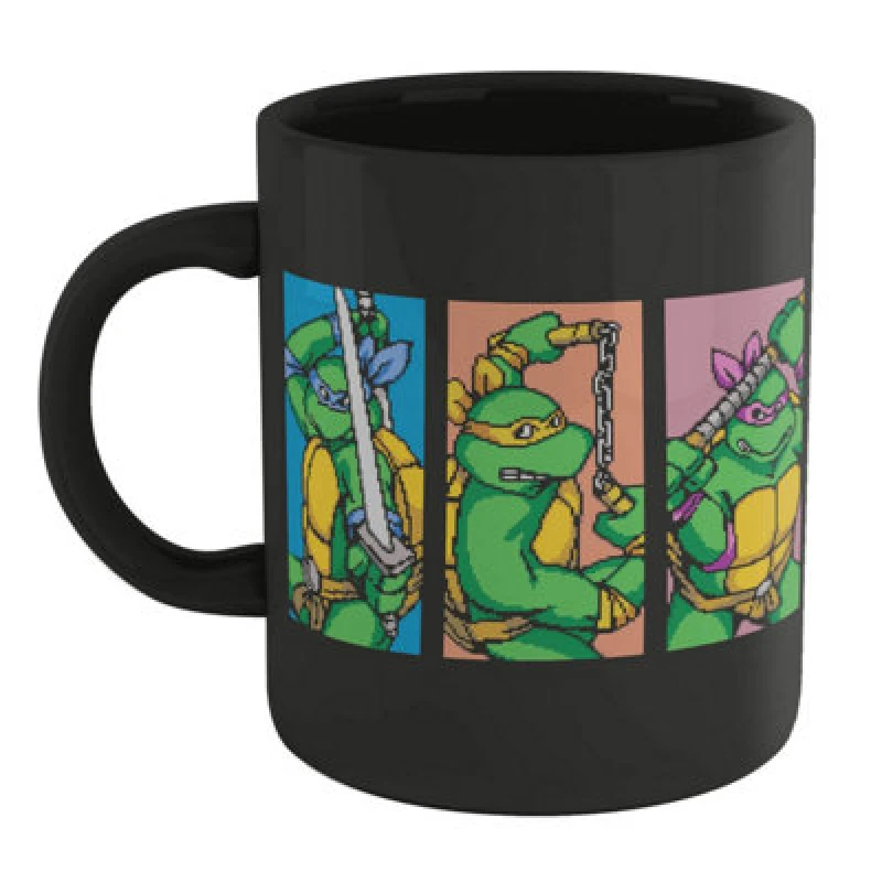 Image of Teenage Mutant Ninja Turtles Teenage Mutant Ninja Turtles Official TMNT Characters Mug - Black One Size Unisex 5056762888566